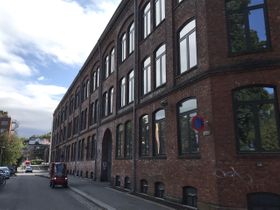 Den norske skofabrik omgjort til boliger i Gamlebyen